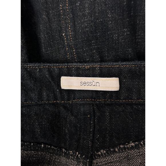 Sessun Skirt 36 / US XS Womens Patchwork Denim Button Front Mini - Picture 6 of 7